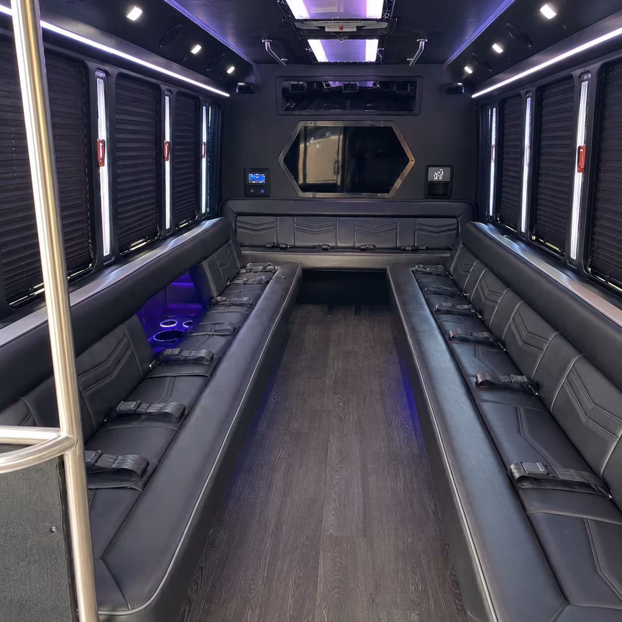 28 Passenger Party Bus Interior