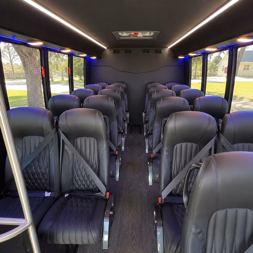 Mesa Airport Shuttle & Transportation party bus interior