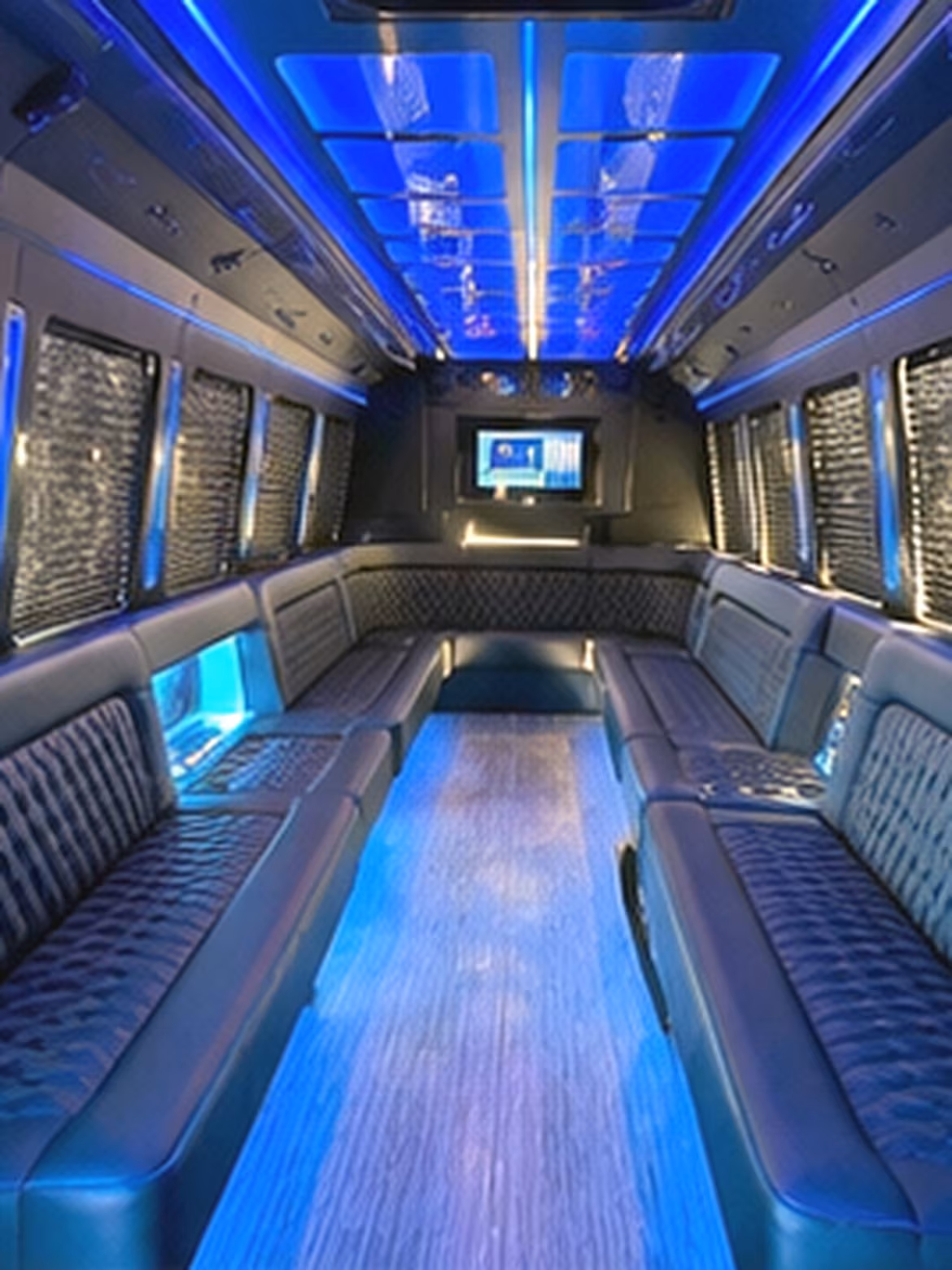 Mesa Bachelor & Bachelorette Transportation party bus interior