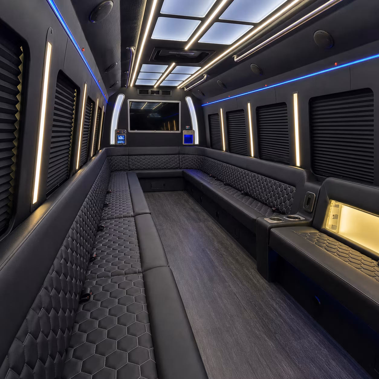 Mesa Birthday, Sweet 16, & Quinceañera Transportation party bus exterior