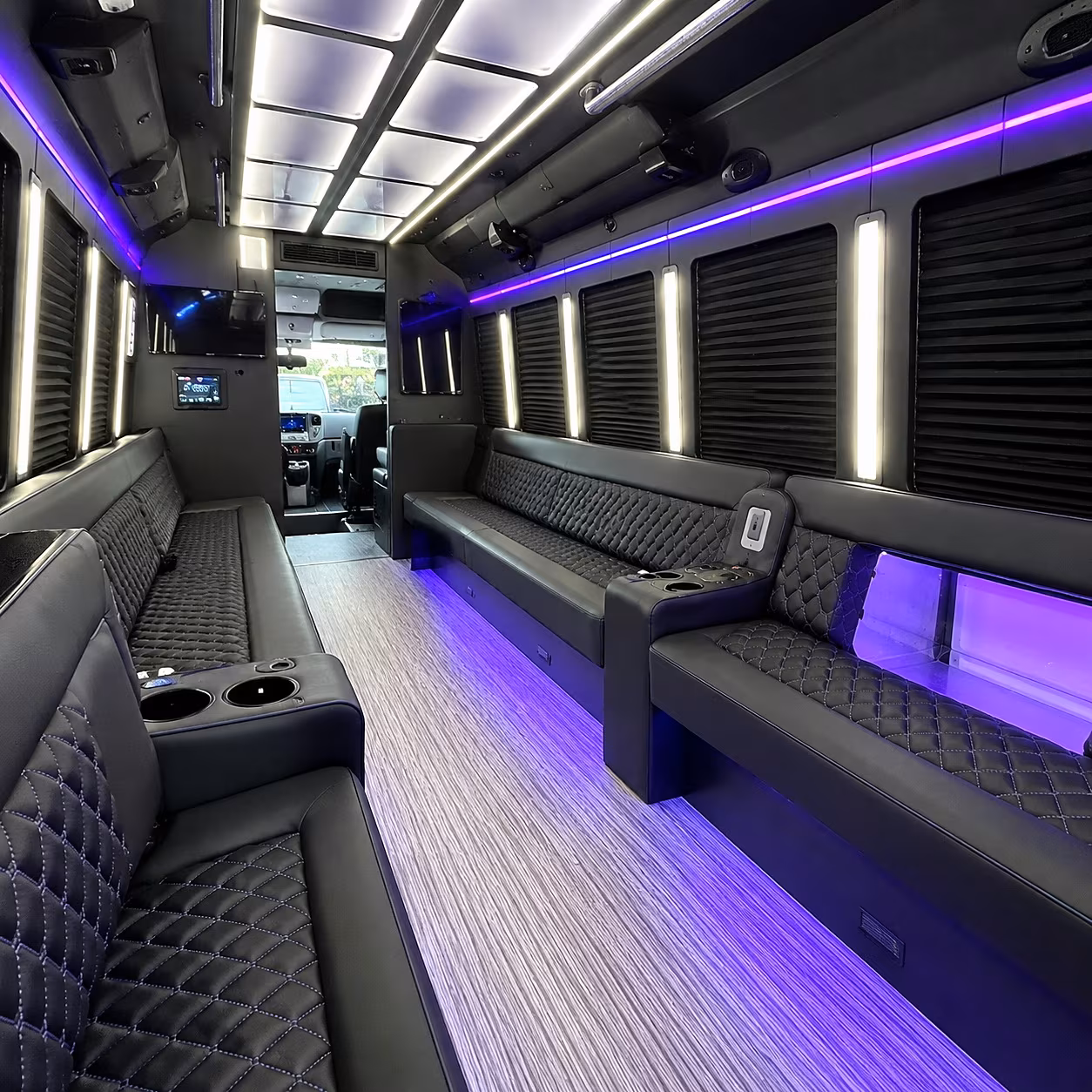 Mesa Concert & Music Festival Transportation party bus interior