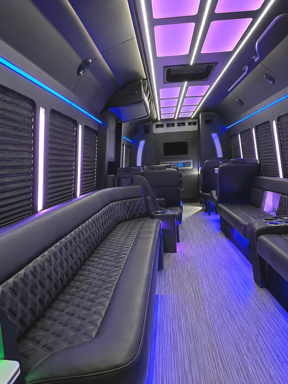 Mesa Concert & Music Festival Transportation party bus interior