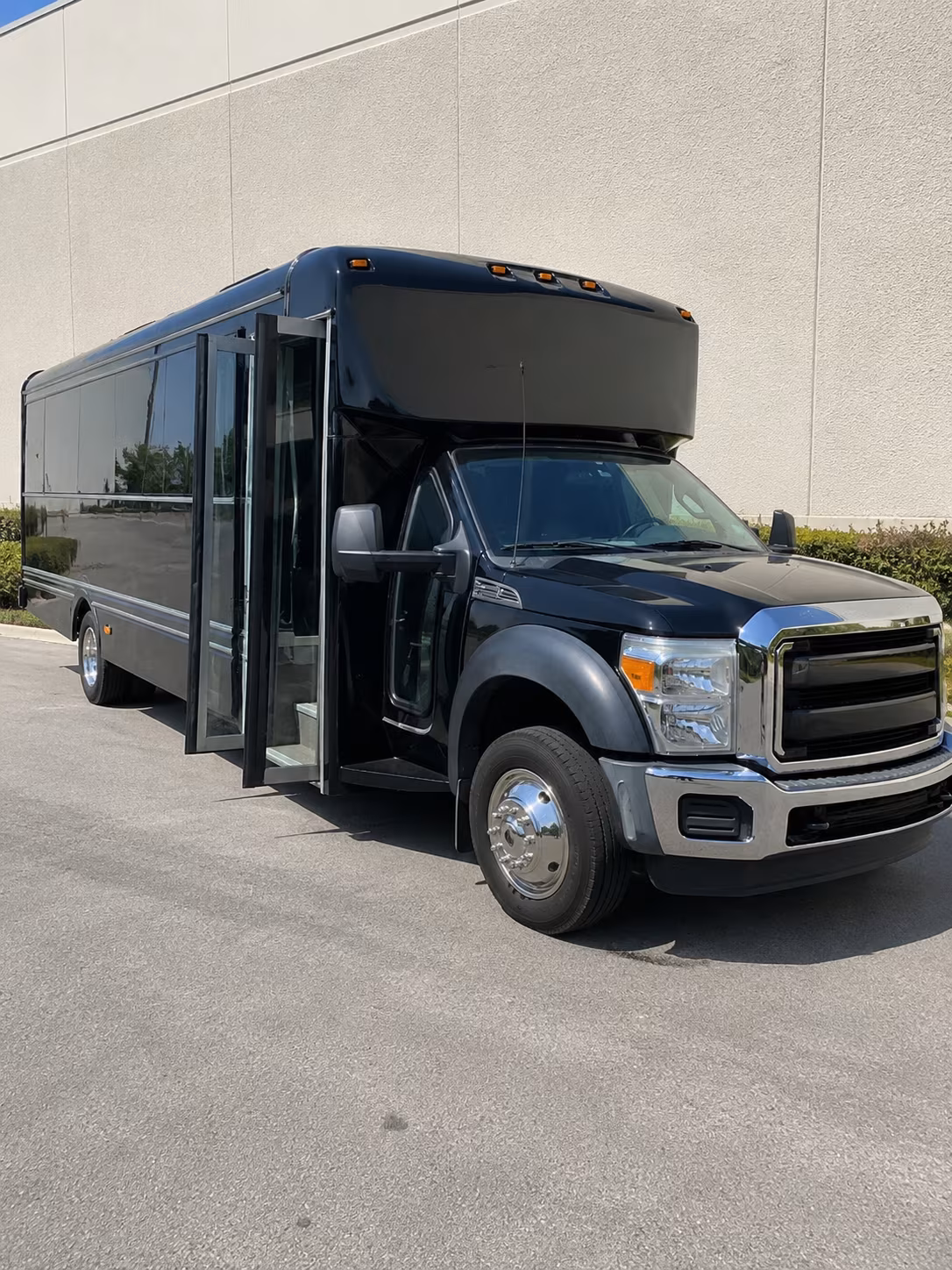 Mesa Private Event Transportation party bus exterior
