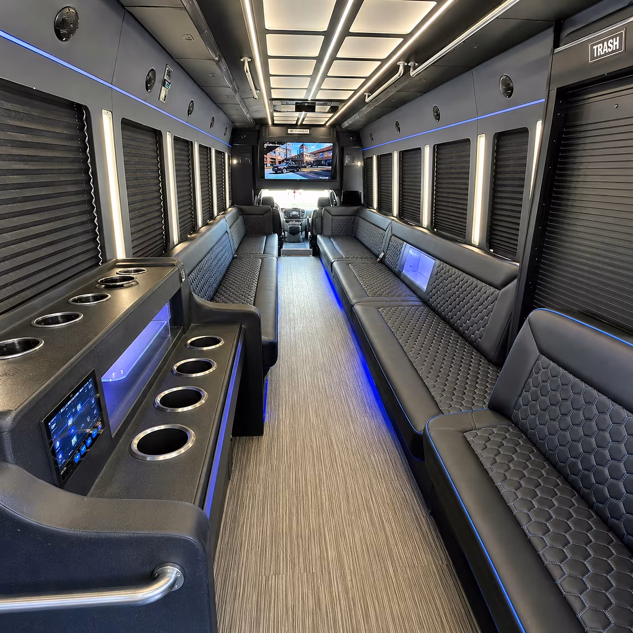 Mesa Prom & Homecoming Transportation party bus interior