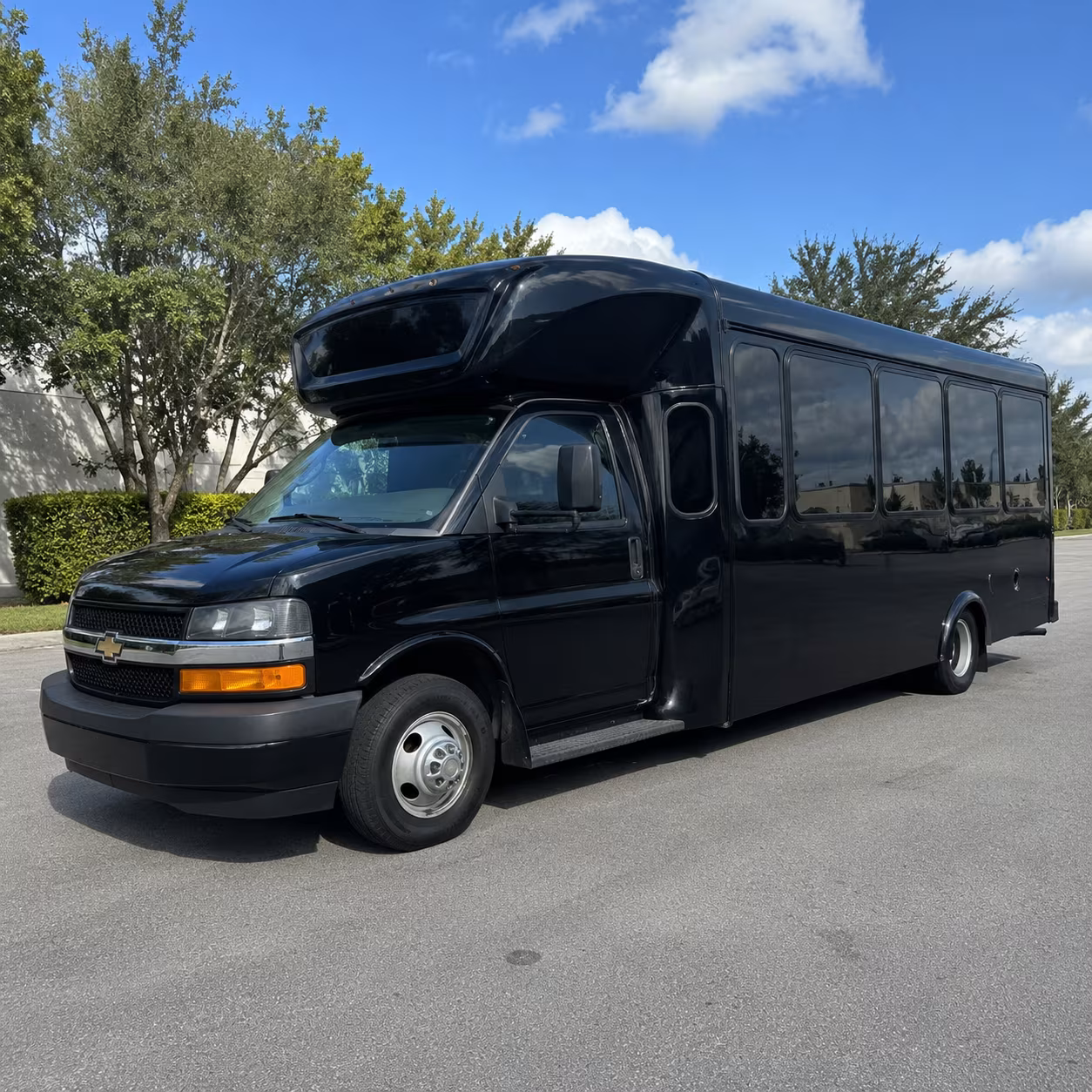 Mesa Prom & Homecoming Transportation party bus exterior