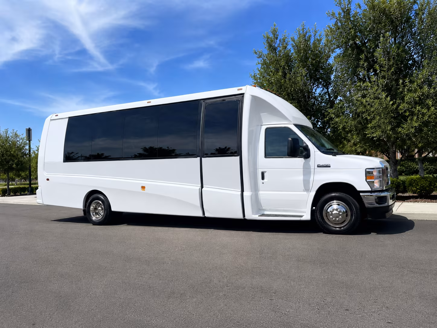 Mesa School Event Transportation party bus exterior
