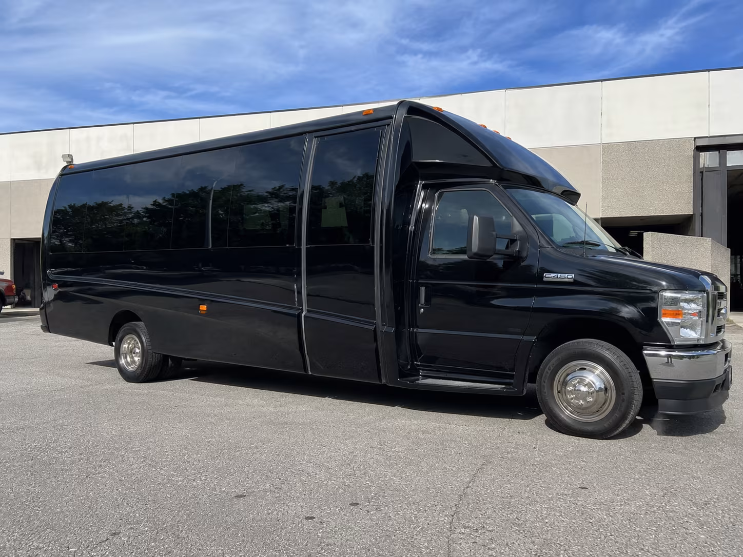 Mesa School Event Transportation party bus exterior