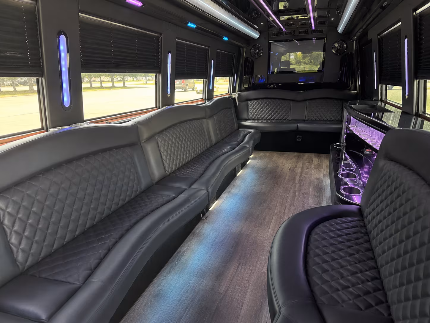 Mesa Sporting Event Transportation party bus exterior