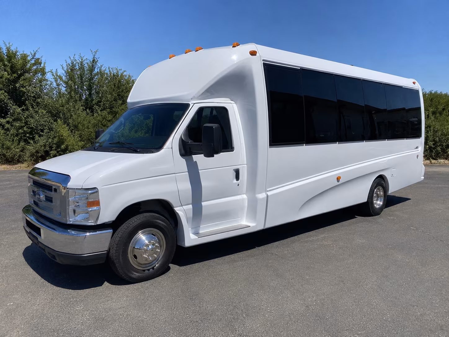 Mesa Wedding Transportation party bus exterior
