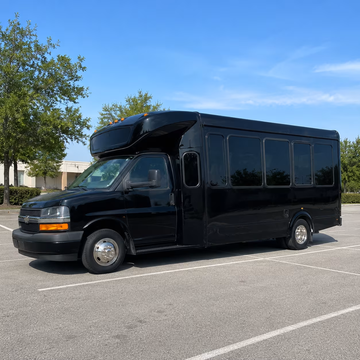 Mesa Wedding Transportation party bus exterior