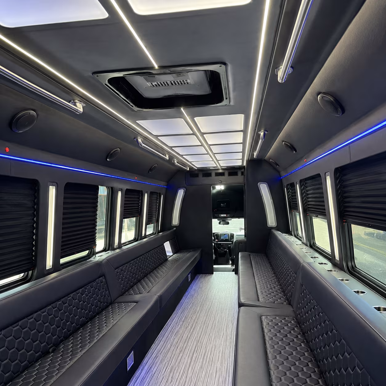 Mesa Wedding Transportation party bus interior