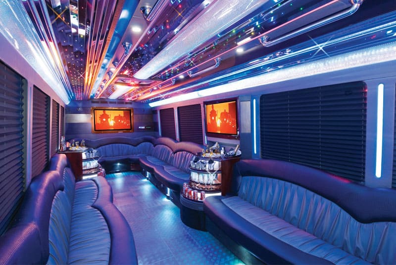 Mesa 20 Passenger Party Bus Interior