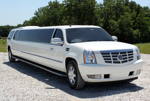 Mesa White Escalade Limo